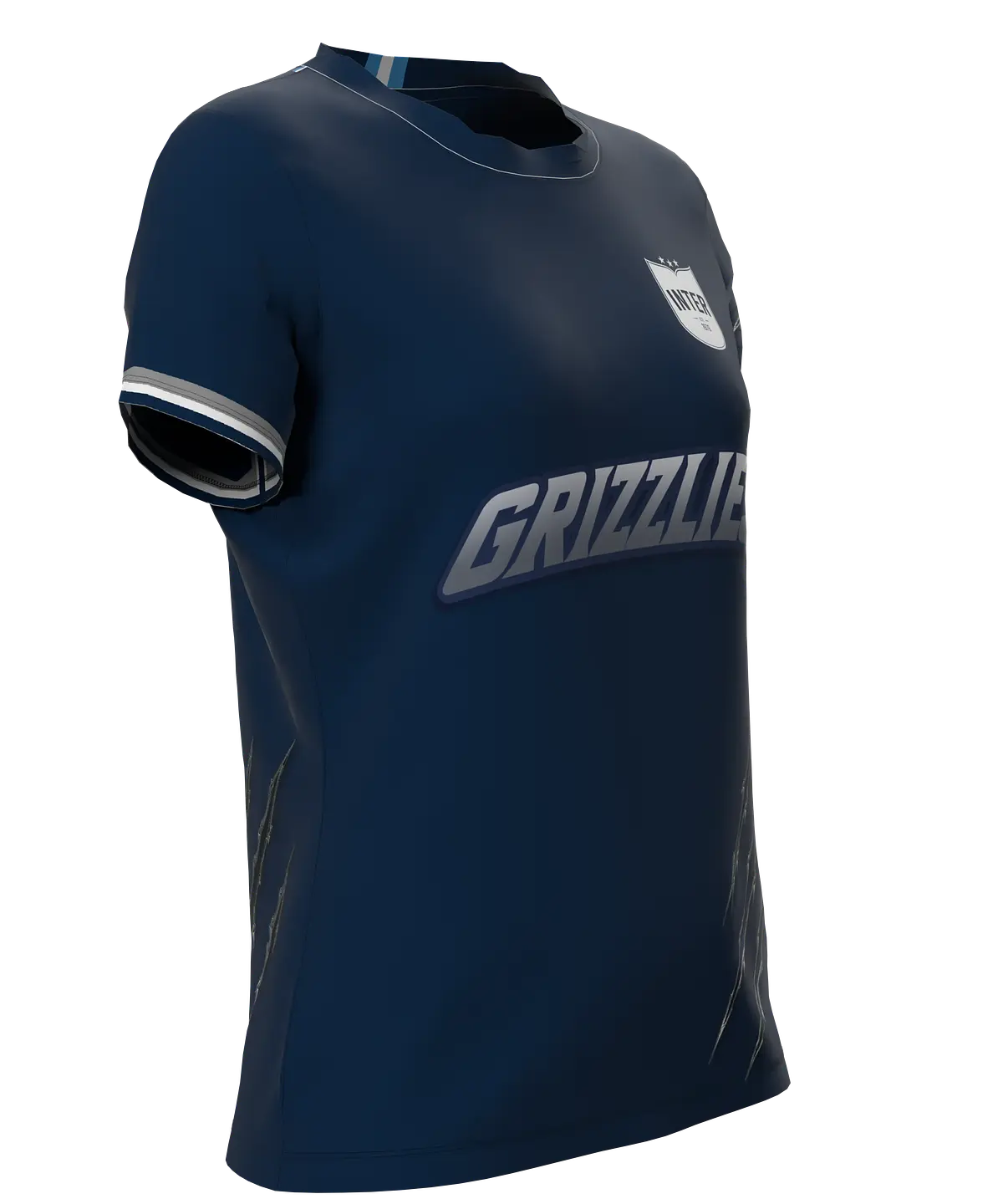 Women's football top, crew neck, view 2 of 3