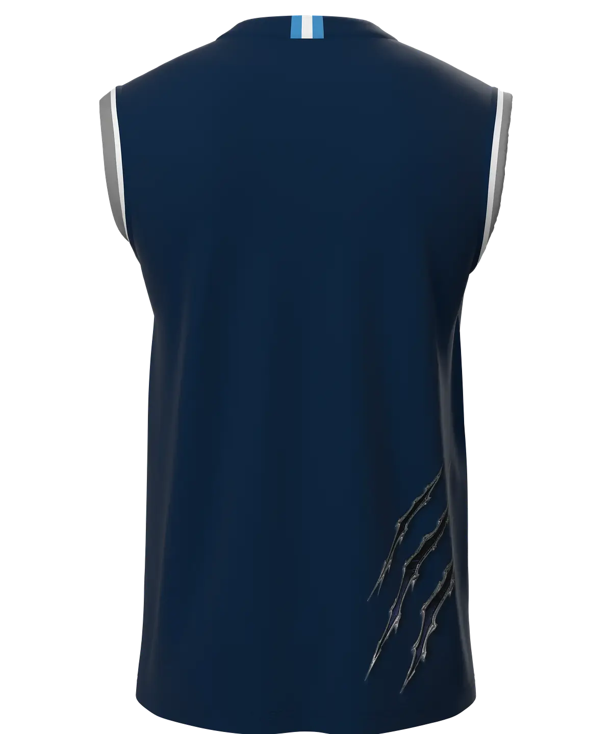 Men's/boys' basketball jersey, V-neck, view 3 of 3