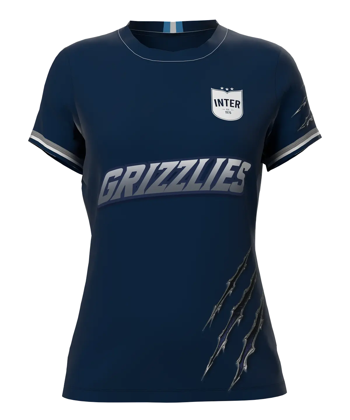 Women's football top, crew neck, view 1 of 3