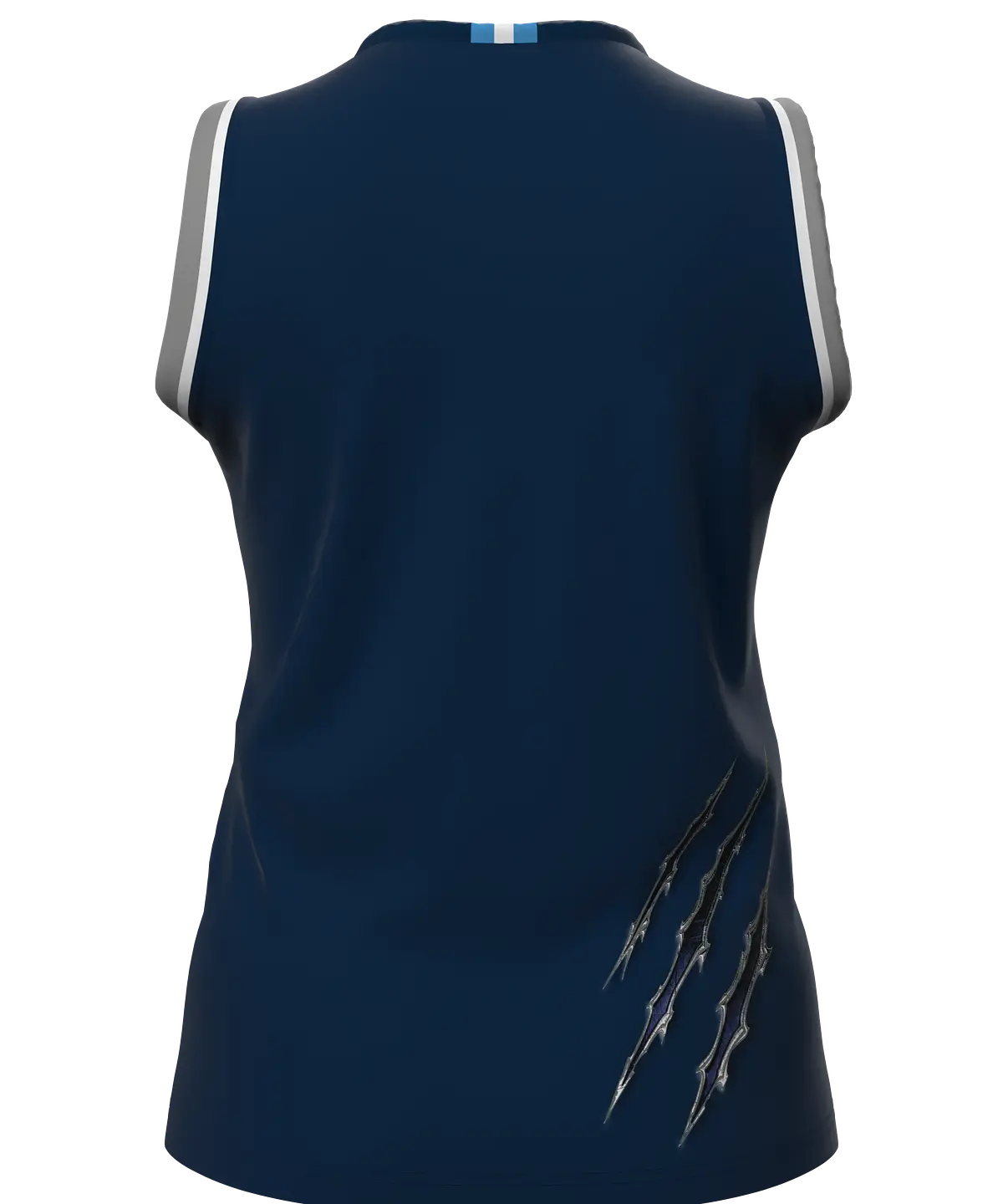Women's basketball jersey, V-neck, view 3 of 3